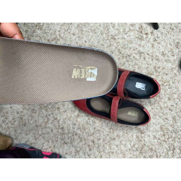 Drew Red Black Mary Jane Leather Orthopedic Comfort Shoes Size 11 M - Picture 9 of 10